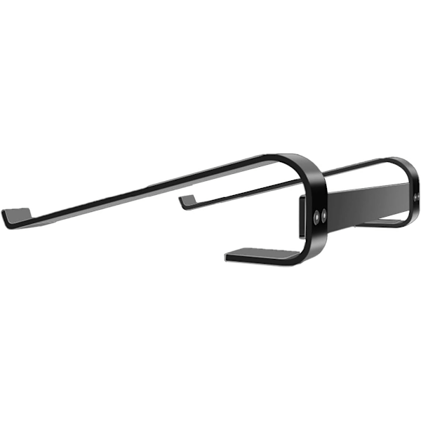 Laptopstativ - 10 till 18 tum Laptopstativ - Universellt Ventilerat Laptopstativ Kompatibelt med MacBook, Notebook, ASUS, Acer, etc - Svart Aluminium