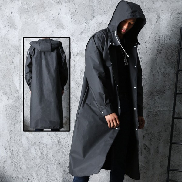 Regnponchos Neutrala Regnrockar Bär En Hel Längd Över-The-top Br
