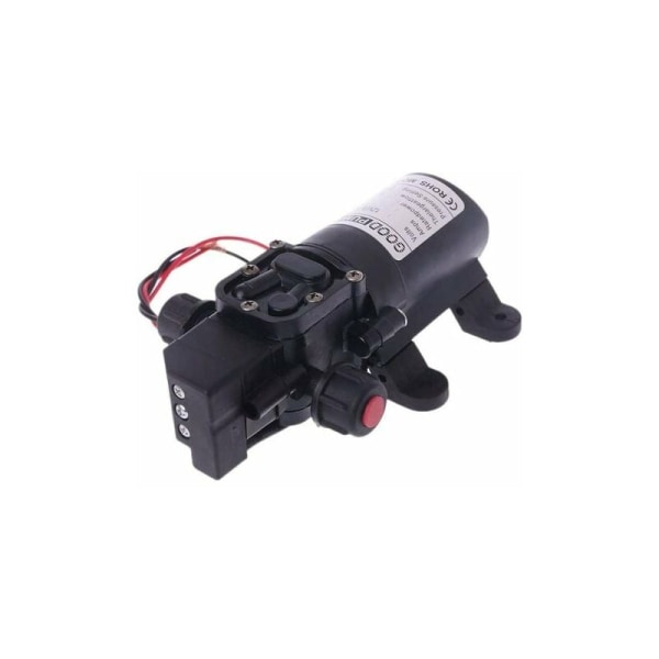 RV Vattenpump 12V DC 12V 60W 130FT 6L/min Högtryck Vattenpump Diafragma Primer Pump RV Vattenpump (Spänning: 12V)
