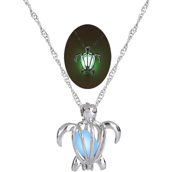 Ihlig Luminous Glow Tortoise Turtle Clavicle Halsband Smycken Tillbehör
