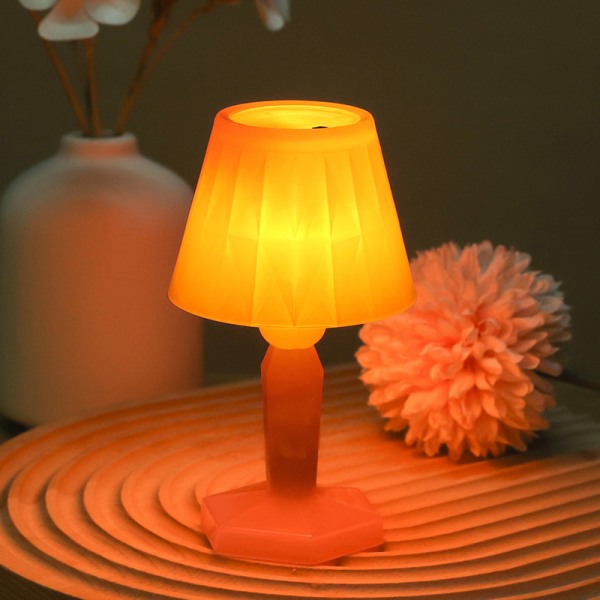 Set med 2 mini LED-skrivbordslampor, liten lampa för födelsedag, bröllop, halloween