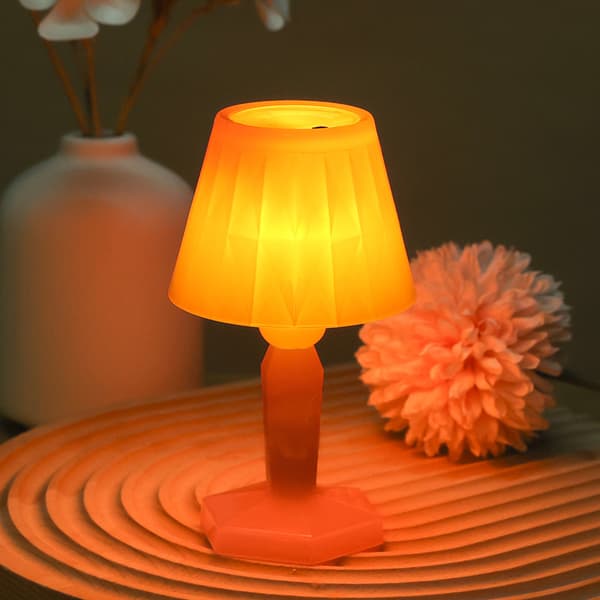Set med 2 stk. Mini LED-skrivebordslampe, liten lampe til bursdagsbryllup Hallowe