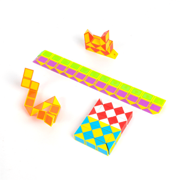 Mini Magic Snake, Magic Snake Pussel Barn Twisting Pussel Leksak, Magic Snake Rubiks Kub (24 segment, 6 bitar)