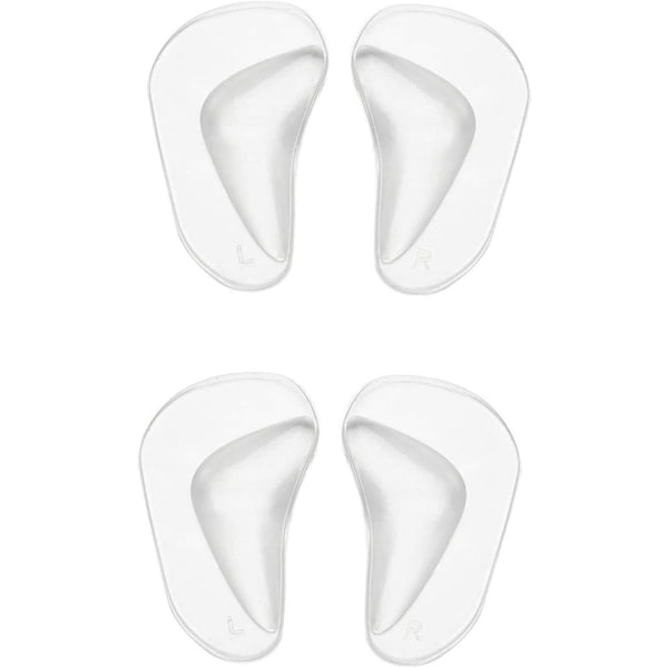 2 par Clear Gel Arch Support innersulor, ortotiska innersulor Silikon Ortopediska