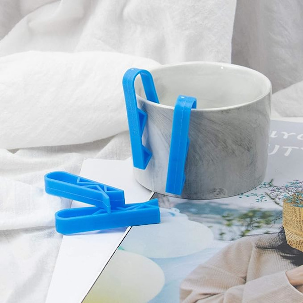 20 st Blå Plast Köksavfallskorg Halksäkra Papperskorg Klämmor Hållare