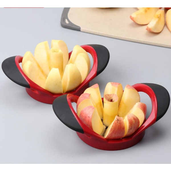 Äppelkärna Slicer Frukt Cutter Divider 8 Rostfritt Stål Blad Halkfri H