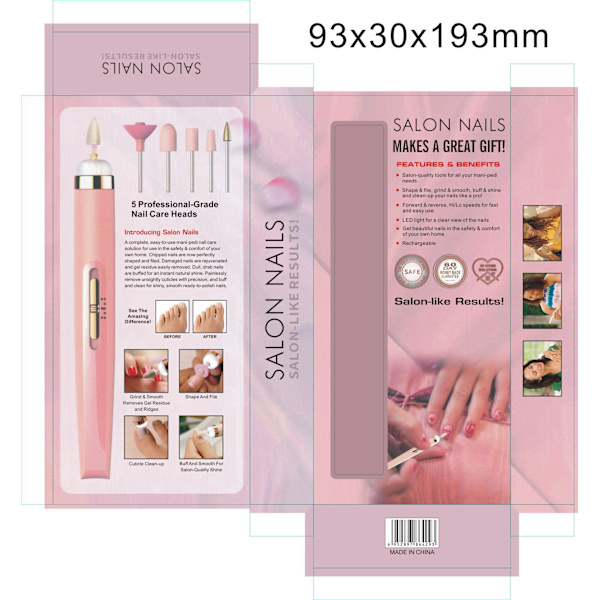 Nagellackerare Sex I Ett Nagellackerare Elektrisk Manikyr Nagelinstrument