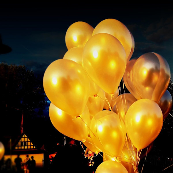 30-pack LED-ballonglampor, mini LED-ballonglampor, varmt vitt, vattentäta, för papperslyktor, inomhus utomhus för jul, halloween, nyår, bi