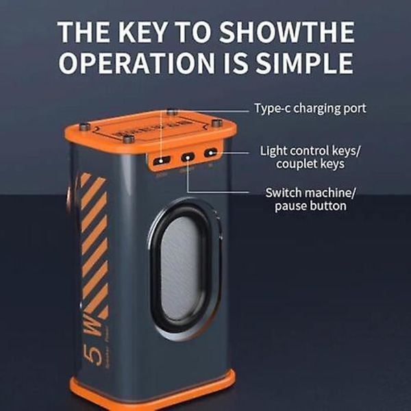 Läpinäkyvä Mini Langaton Bluetooth-kaiutin Basso Kannettava Kaiutin