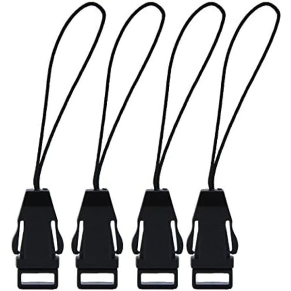4 set Mini Loops 1mm System-anslutningar Snabb nackrem Adapter Snabbkoppling
