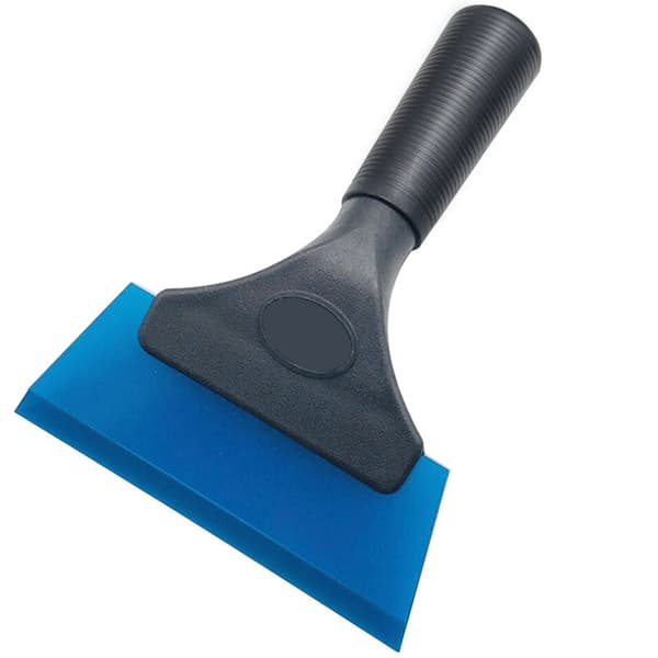 2-pack silikonraka, gummiskrapa för bilfönstertoning/bilstickerinstallation (blå), 17*13 cm