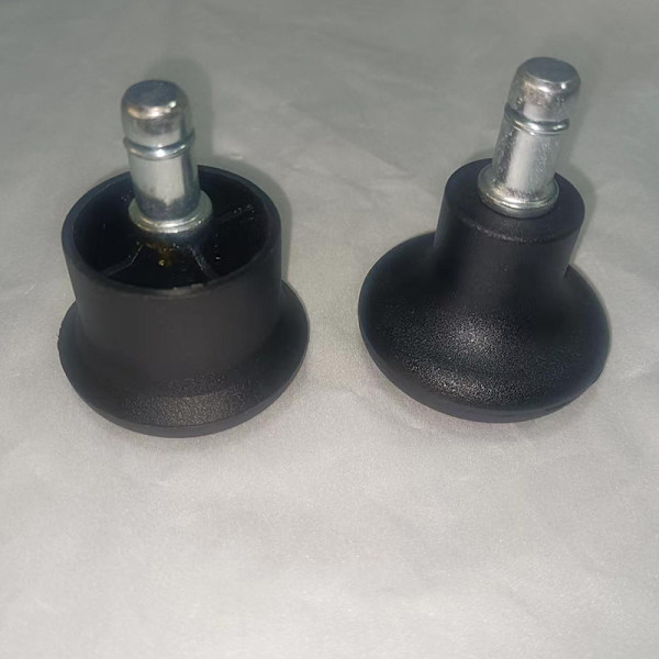 Reservedeler Bell Glides Svingbare Hjul til Kontorstol, med 50mm Myk Gummifaste Hjul, Pakke med 5
