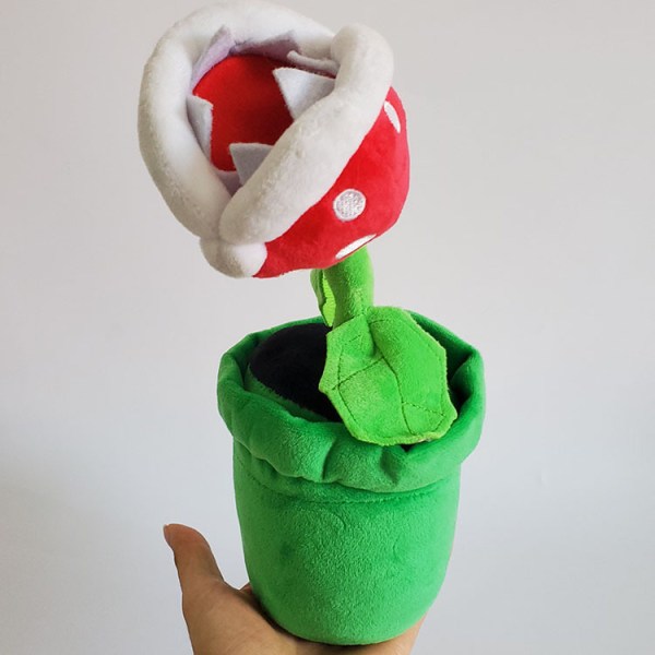 Super Mario All Star Collection 1594 Piranha Plant Plyschdjur, 23 cm