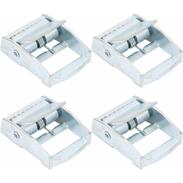 4 stk sinkspenner i sinklegering for tunge lastestropper, fastspenner for lastestropper