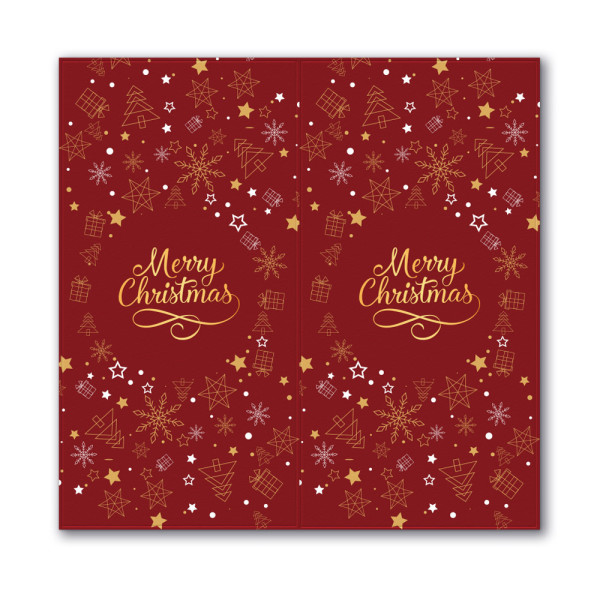 Jule lykønskningskort rektangulært klistermærke gaveæske segl klistermærke selvklæbende