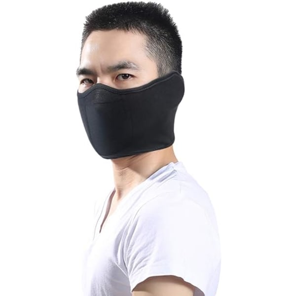 Halv skidmask vindtät ansiktsmask vinter varm öronvärmare kallt väder män