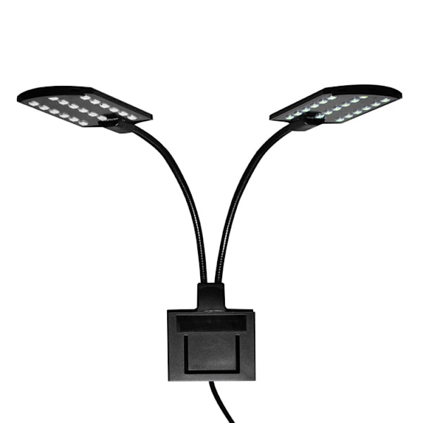 Fisketank Clip-on lys med inline timer, klemme akvarielys med hvid
