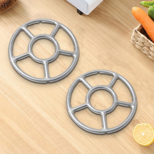 Sett med 2 gassredusere for stekeplate gassreduser wokstativ gasskomfyr wokstativ gasskomfyr gasskomfyr gassbeholder varm gryte mokka kaffe (6,1 tommer/15,5 cm)