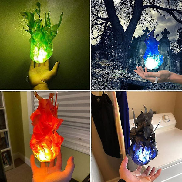 Kelluva tulipallo rekvisiitta kummitustalo valoisa tulipallo yhteensopiva Cosplay punainen