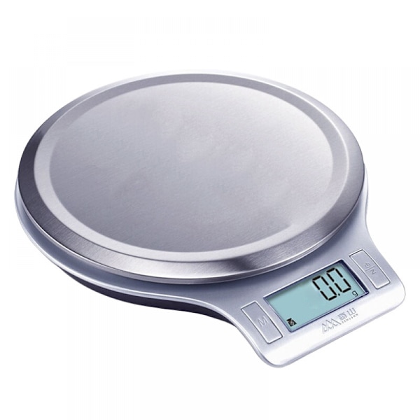 Basics Digital Köksvåg med LCD-Skärm, Batterier Ingår, Väger upp till 5 kg, Rostfritt Stål