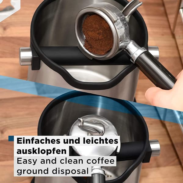 Knock box, rustfritt stål kaffebordbeholder, beholder for oppsamling av kaffegrut
