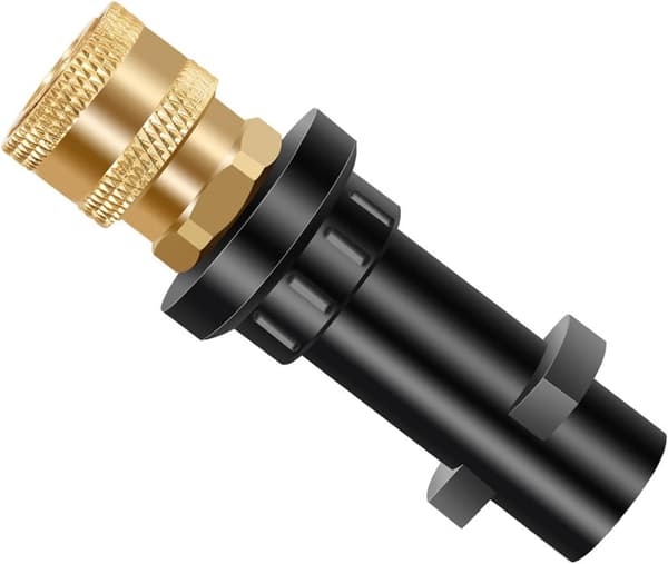Adapter för högtryckstvätt, M22-pistol, 1/4'' snabbkoppling i mässing, kompatibel