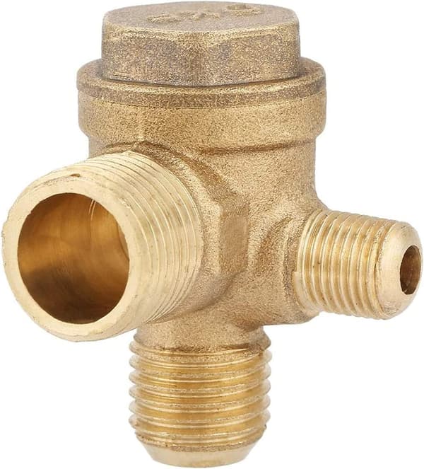 2 stk. kompressor kontrolventil, 3 port luftkompressor kontrolventil 20×19×10mm