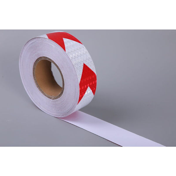 25Mx5cm Reflekterende Advarselstape, Reflektor Sikkerhetstape for Pil Orientering