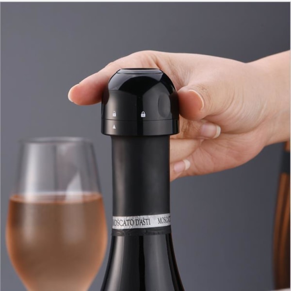 Champagne / Wine Cork - Vacuum Seal - Stopper Black