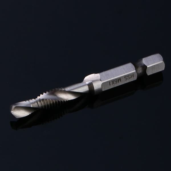 M5 Drill Bit 1/4\" Hex Shank HSS Drill Bit Set/Tap Bit Set, Gjenge Skruetapp