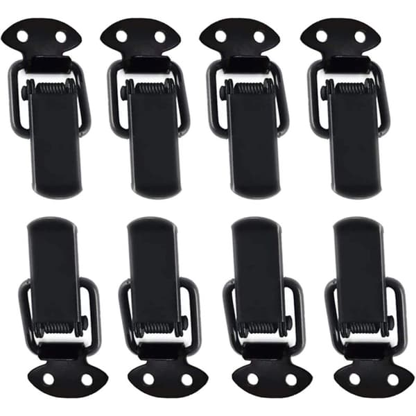 Hasp Latch 8 stk. rustfrit stål spændelås kasselås håndtaglås vippe L
