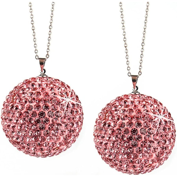 Auton takapeilin koriste, Strass-kristalli pallo auton riipus sisustuskoriste Bling Strass-auton takapeilin riipuskoriste naisille