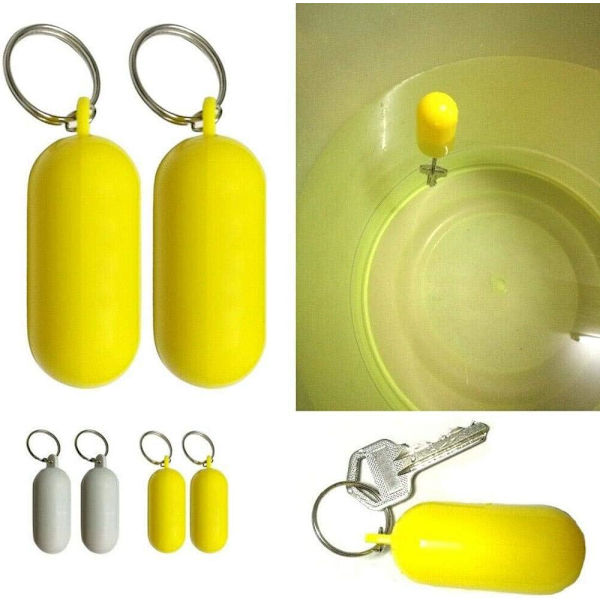 2PCS Flytende Båt Nøkkelring Flytende Nøkkelring Flytende Nøkkelring Marine Float Channel Nøkkelring for Vannsport
