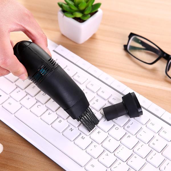 Bærbar Mini Computer Vakuum USB Tastatur Rengøringsmiddel PC Bærbar Pensel
