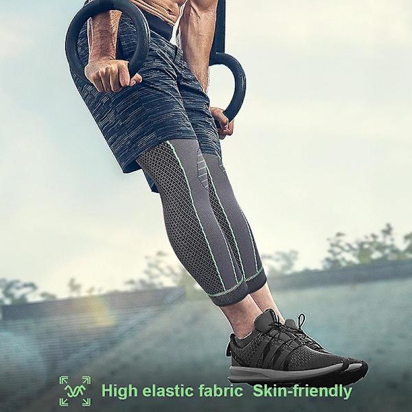 1 par stickade nylon sport förlängda knäskydd herr- och damhöst och