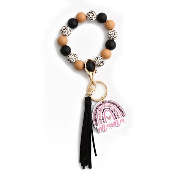 Dame nøglering bil nøglering pompom nøglering armbånd nøglering smuk pige nøglering