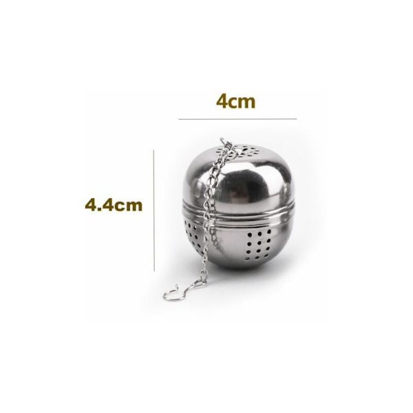 2 stk. rustfrit stål te-infuser te-si, te-infuser te-si til te, krydderier og de fleste kopper og tekande, Fonepro