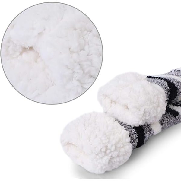Kvinners Fuzzy Slipper Sokker Med Grippers Koselig Varm Søt Panda An