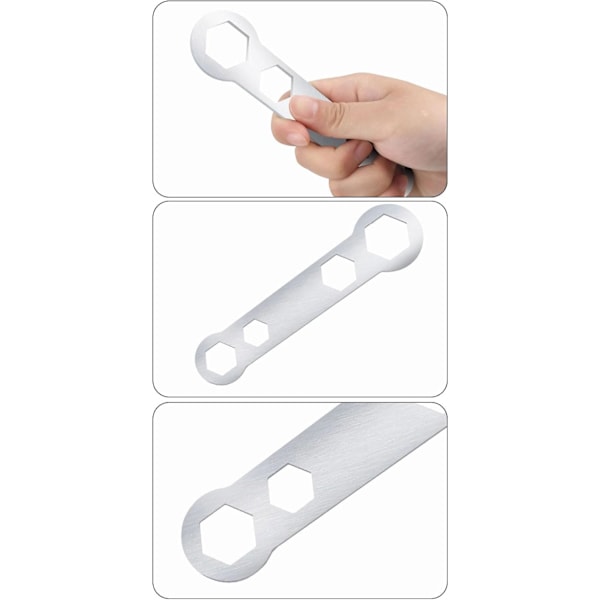 Justerbar størrelse herdet dobbelt-endet justerbar skiftenøkkel med 14mm, 17mm, 17mm, 24mm lengde for ulike bruksområder