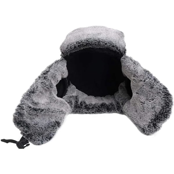 Varm Trapper-hatt för män Vinter Ryska Mössor Ushanka Jaktmössa
