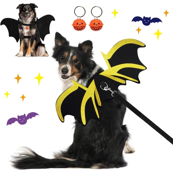 Hundar Halloween kostymer, Fladdermusvingar för hund, Hund Halloween Klänning, Halloween Cos