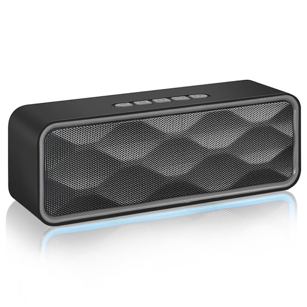 Bärbar trådlös högtalare, Bluetooth 5.0-högtalare med 3d stereo-hifi-bas,