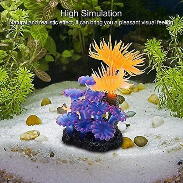 Fantastisk dekorasjon for akvarium Kunstig korall Akvarium Akvarium simulering