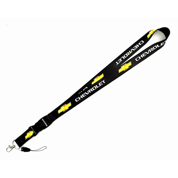 1 stk. Sortfarvet USA-skib Ny hurtigudløselig nakkerem Lanyard Nøglering Nøgle