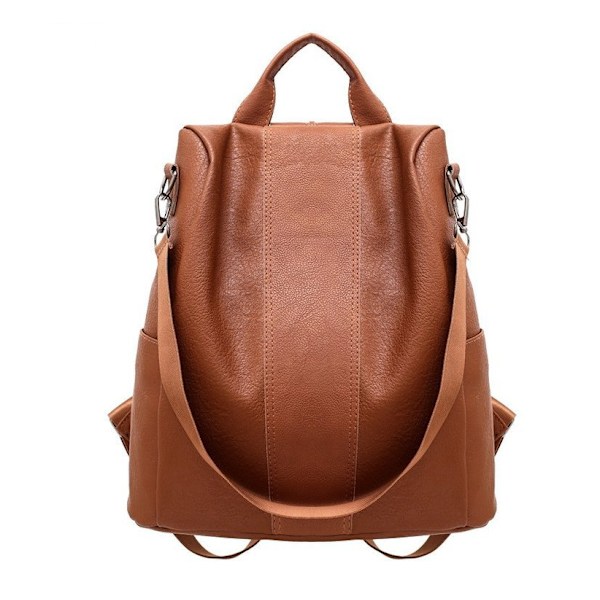 Dam Läder Ryggsäck Axelväska för Kvinnor Crossbody Väska