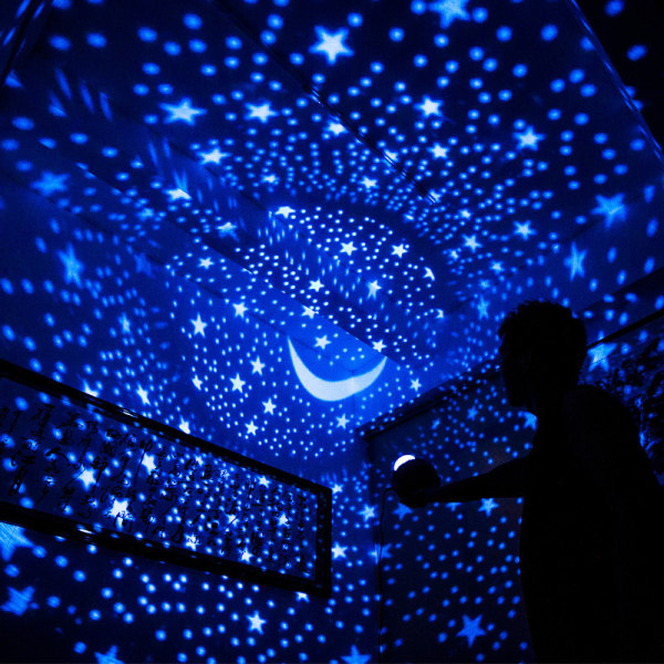Fjernbetjening og timerdesign Havbund Stjernehimmel Roterende LED-stjerneprojektor