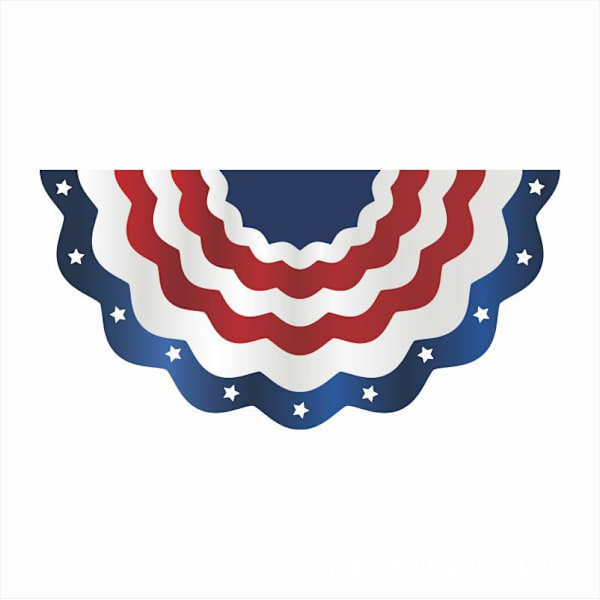 1,5x3 fot USA patriotisk veckad fläktflagga  amerikansk USA flagga vimpel banderoll patriotisk vimpel flagga stjärnor och ränder flagga vimpel för minnesdag den 4 juli och arbetsdag-10 st