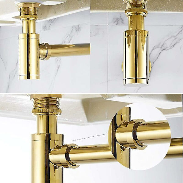 Design Siphon Messing Universal Siphon Til Vask, Håndvask, Badeværelsesafløb
