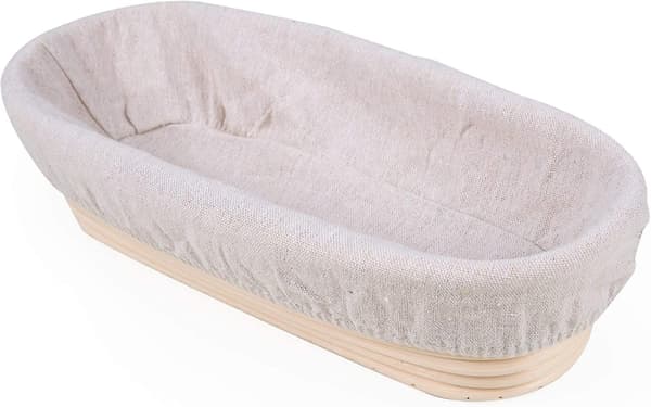 Banneton Oval, Brotform With Lain Lining,bread Fermentation Basket, Up To 0