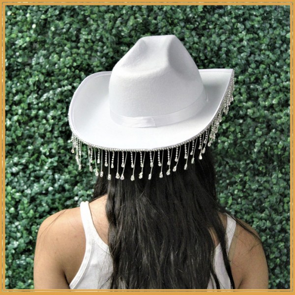 Brudens Cowgirl Hat - Western Style, Nyhet, for Bachelorette Parties, One